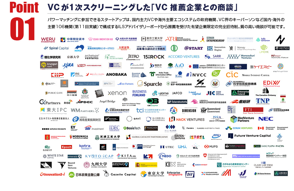 VCが一次スクリーニングした「VC推薦企業との商談」